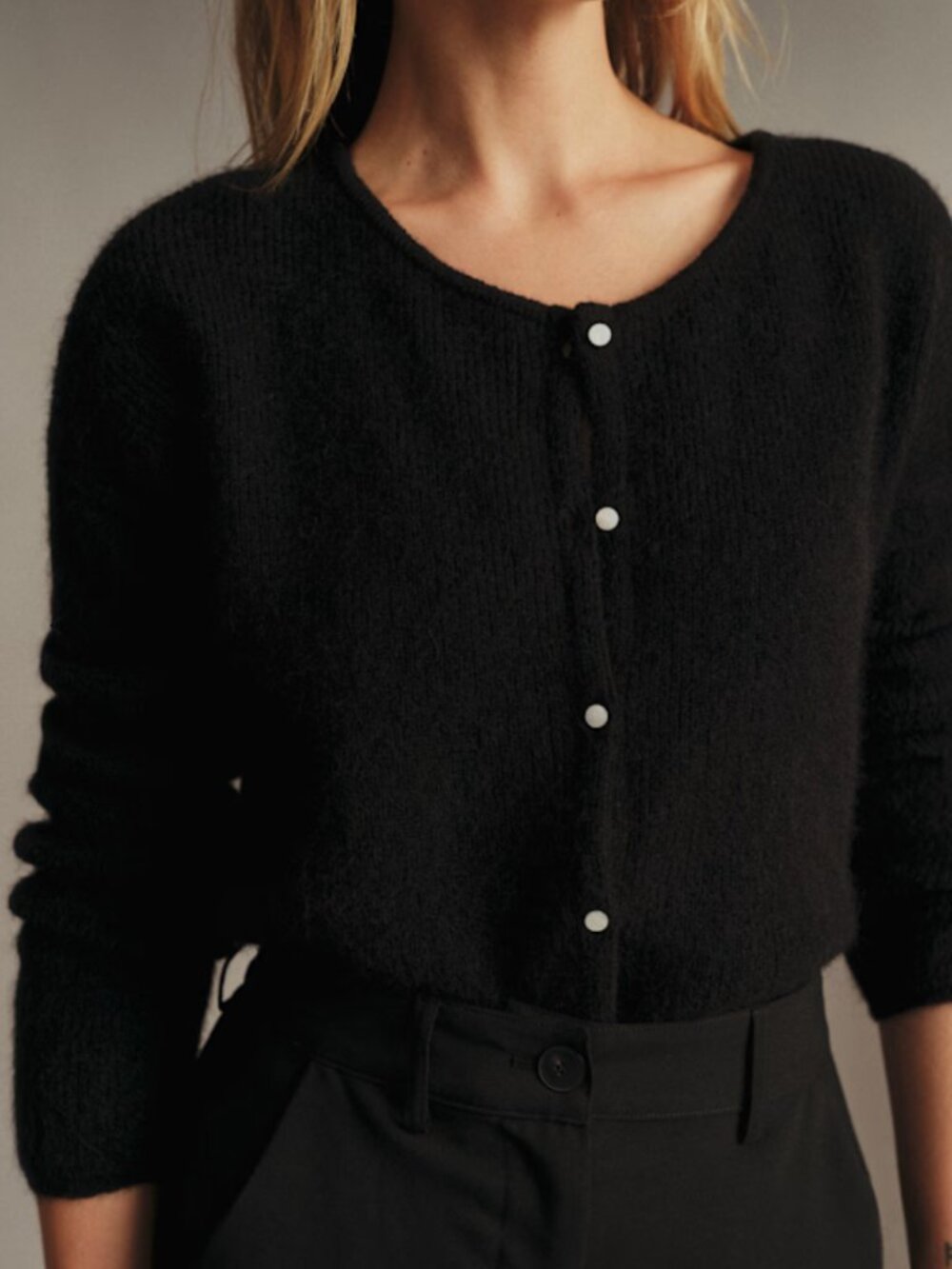 Sezane Gaspard Cardigan - Black